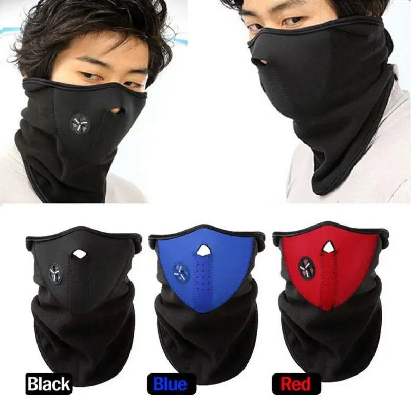 New Winter Motorcycle Fleece Thermal Face Mask Balaclava Windproof Keep Warm Riding Face Shield Winter Outdoor Sports Masks