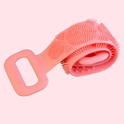 Body Sponge Silicone Brushes Bath Towels Scrubber Rubbing Back Peeling Massage Shower Belt Extended Skin Clean Brushes