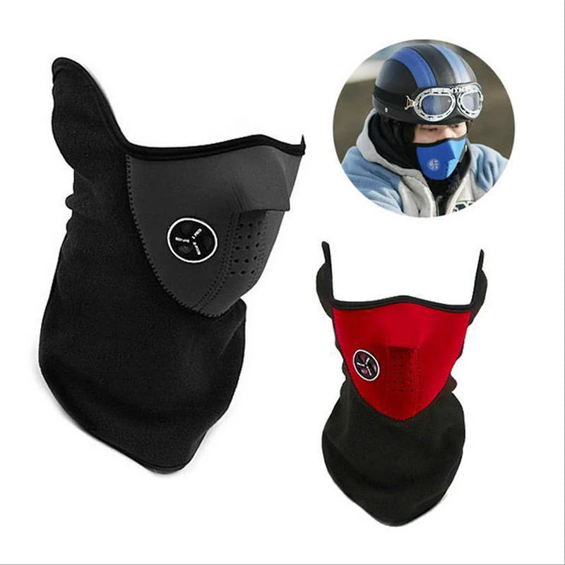 New Winter Motorcycle Fleece Thermal Face Mask Balaclava Windproof Keep Warm Riding Face Shield Winter Outdoor Sports Masks