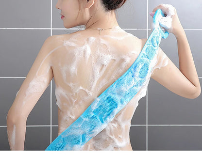 Body Sponge Silicone Brushes Bath Towels Scrubber Rubbing Back Peeling Massage Shower Belt Extended Skin Clean Brushes